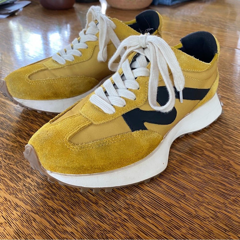 Steve Madden Campo Sneaker in Mustard - Picture 3 of 14